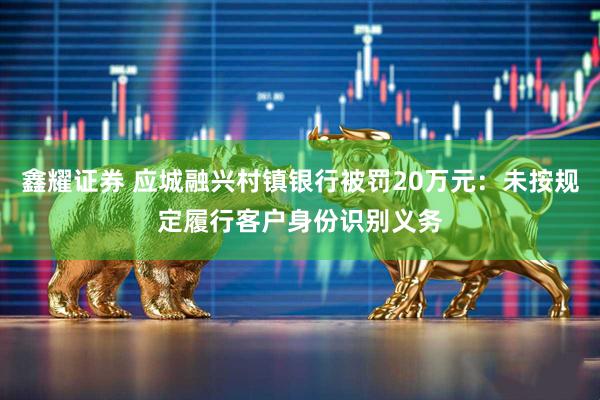 鑫耀证券 应城融兴村镇银行被罚20万元：未按规定履行客户身份识别义务