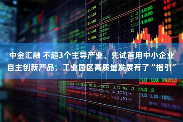 中金汇融 不超3个主导产业、先试首用中小企业自主创新产品，工业园区高质量发展有了“指引”